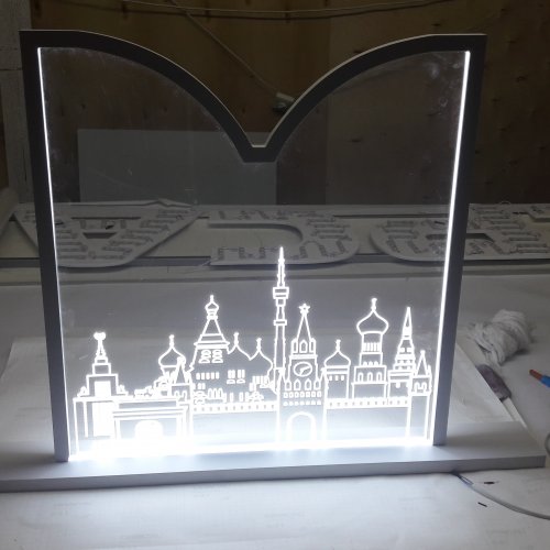 Акрилайт-панели с гравировкой